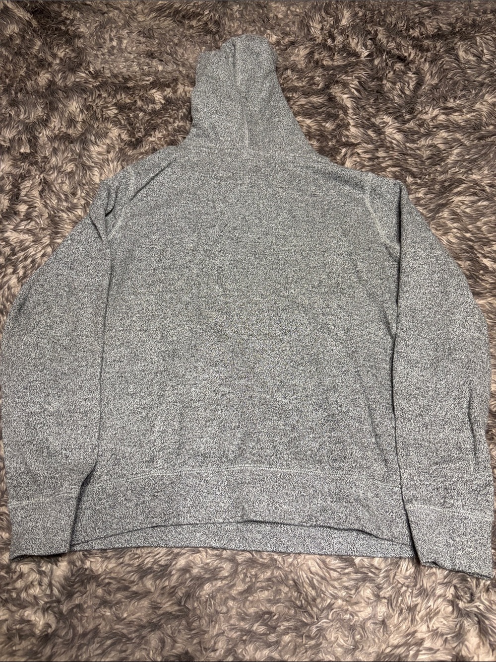 Vintage Roots Heather Gray Pullover Hoodie with Cream Logo - Picture 3 of 4